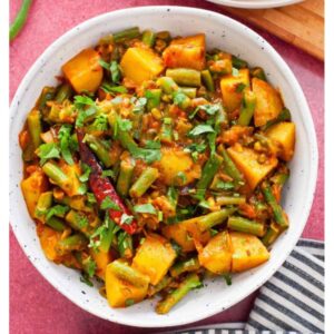 Aloo beans tomato curry (V,GF)