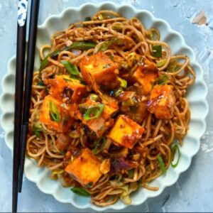 Chilli Paneer with Hakka Noodles