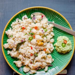 Fox-Tail Millett Upma (breakfast) w/ coconut chutney